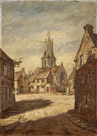 Minchinhampton Church, Stroud, Gloucestershire by W. Brigad